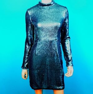 🆕️🌊🎬 MISSGUIDED Mod Retro Sequin Mini Dress // (NWT)